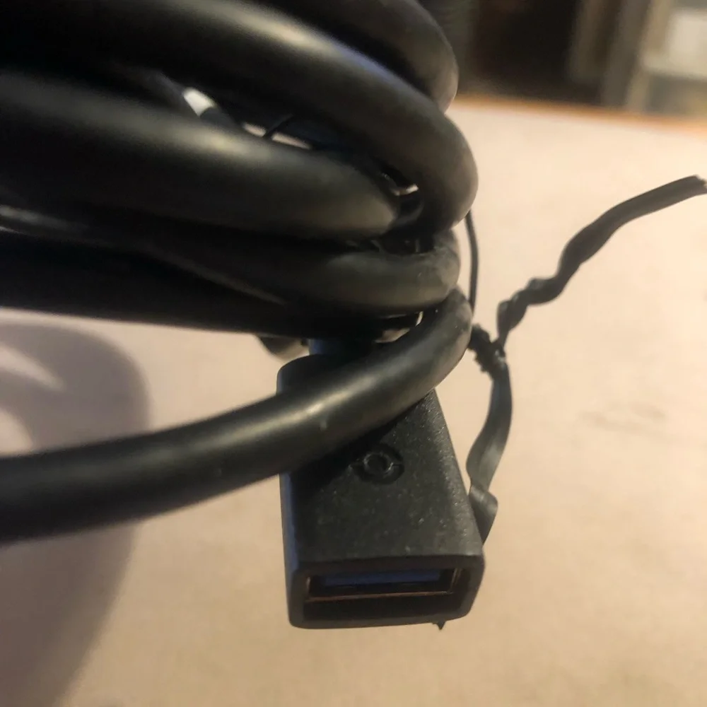 10 ft. Black USB to USB Extension Cable: Male to Female (NEW)